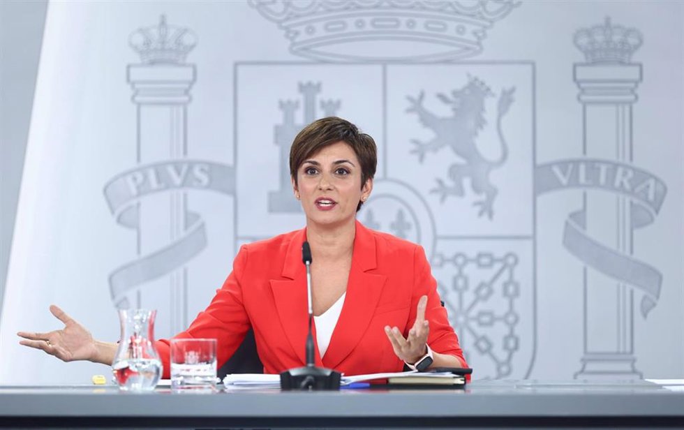 La ministra Portavoz, Isabel Rodrguez