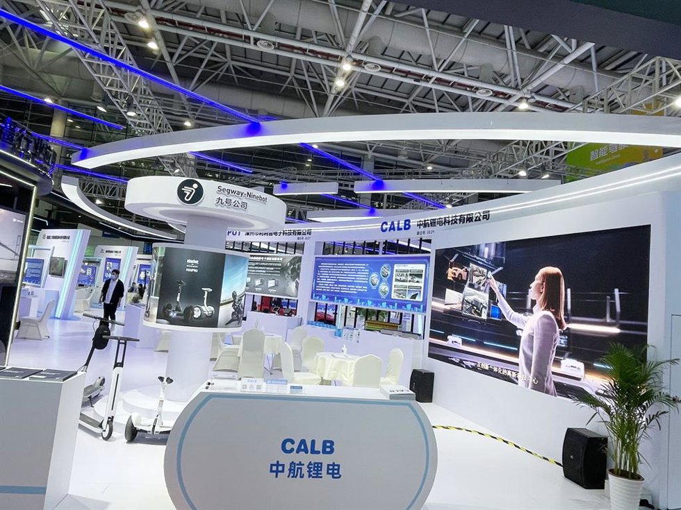 Archivo - Stand de CALB en la International Digital Products Expo de Fozhou (China)