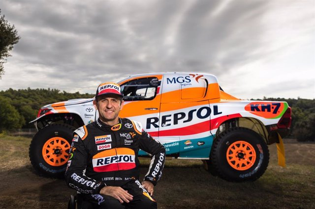 El piloto Isidre Esteve del Repsol Rally Team