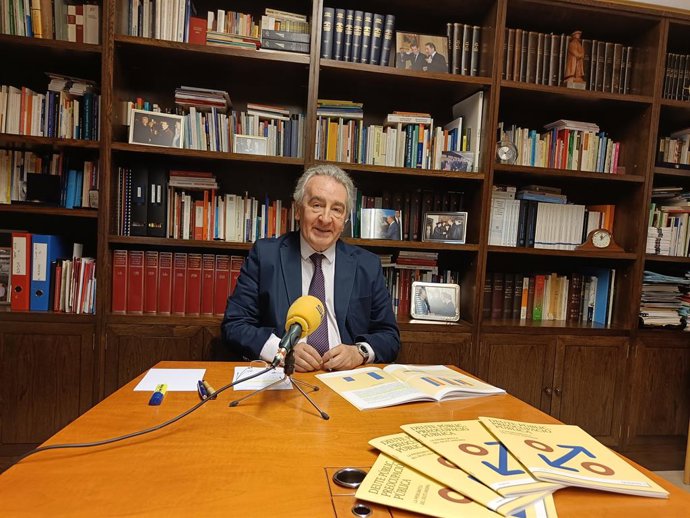 L'ex-cap de govern Jaume Bartumeu en la presentació de l'estudi
