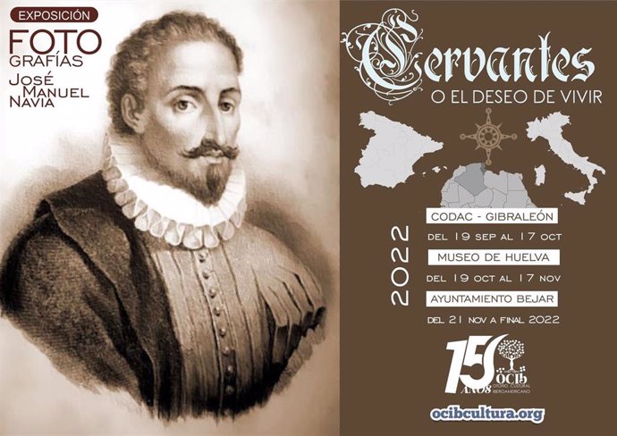 Cartel de la exposición 'Miguel de Cervantes o el deseo de vivir'.