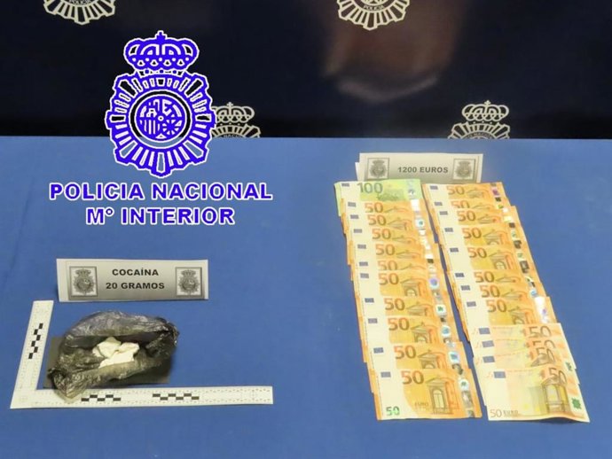 Detenido un varón en Valladolid con 20 gramos de cocaína