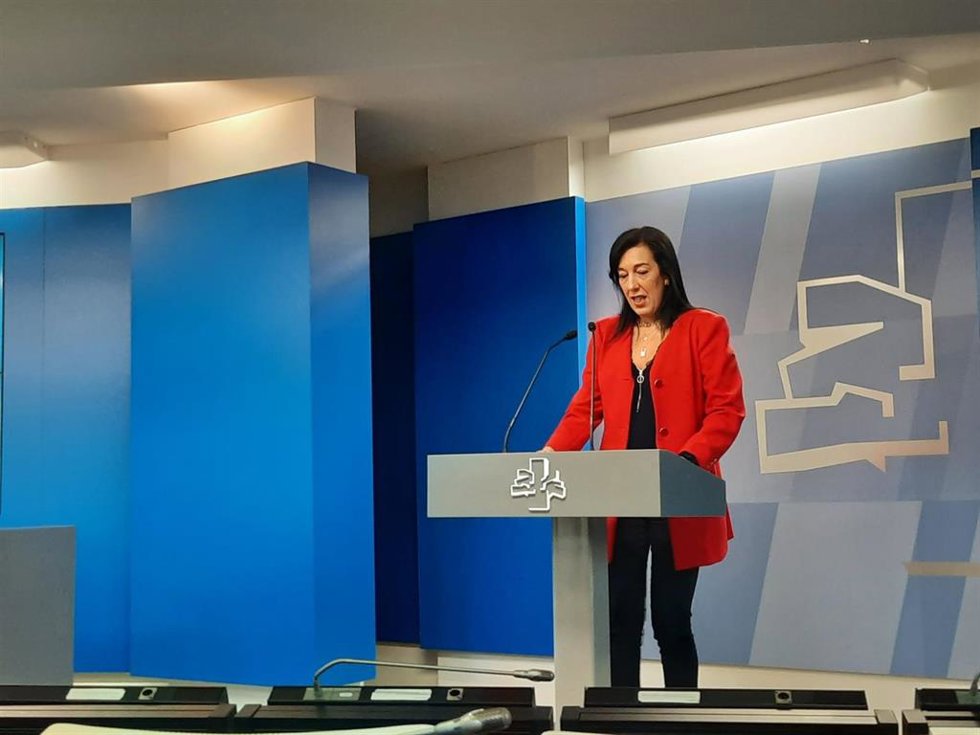 La parlamentaria de Vox en la Cámara vasca, Amaia Martínez