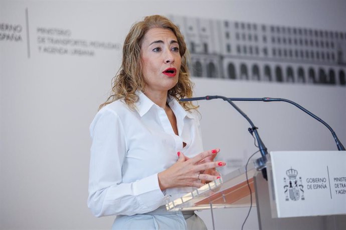 La ministra de Transportes, Movilidad y Agenda Urbana, Raquel Sánchez.