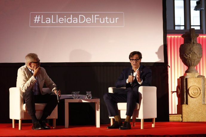 Salvador Illa y Félix Larrosa.
