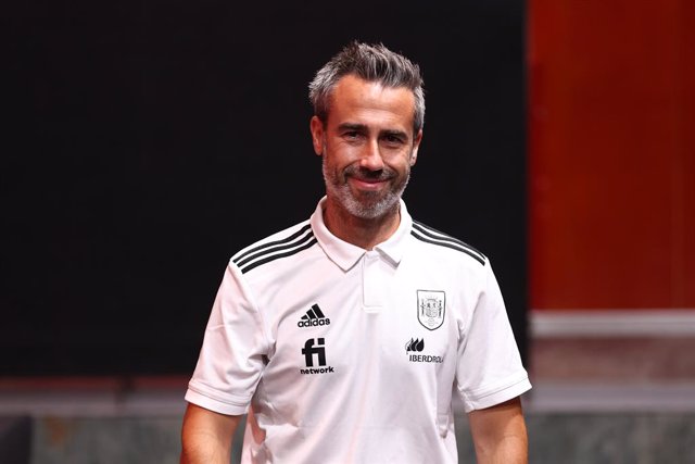 Jorge Vilda is seen during the act of reception of the Spain Under 20 Women Team at Ciudad del Futbol after winning the World Championship in Costa Rica, on August 30, 2022 in Las Rozas, Madrid, Spain.