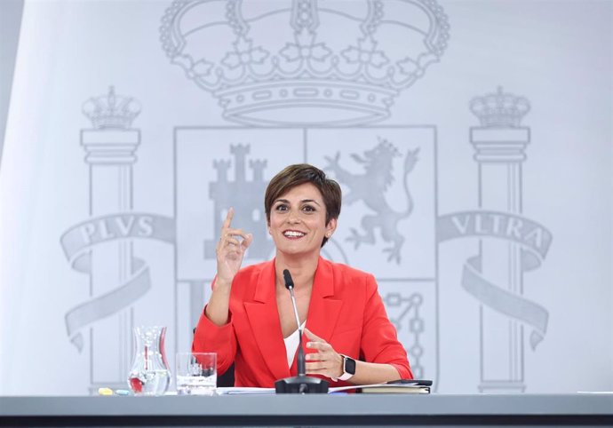 La ministra Portavoz, Isabel Rodrguez, durante una rueda de prensa posterior a la reunión del Consejo de Ministros, a 20 de septiembre de 2022, en Madrid (España).