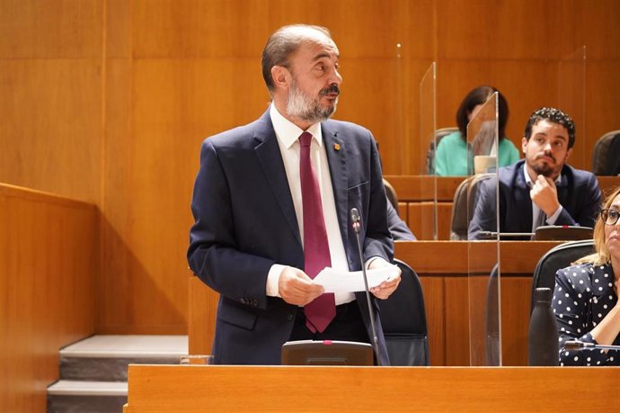 El presidente del Gobierno de Aragón, Javier Lambán.
