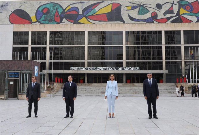 Archivo - Palacio de Congresos de Madrid ubicado en el madrileño Paseo de la Castellana conocido por el mural cerámico de su frontispicio diseñado por Joan Miró.