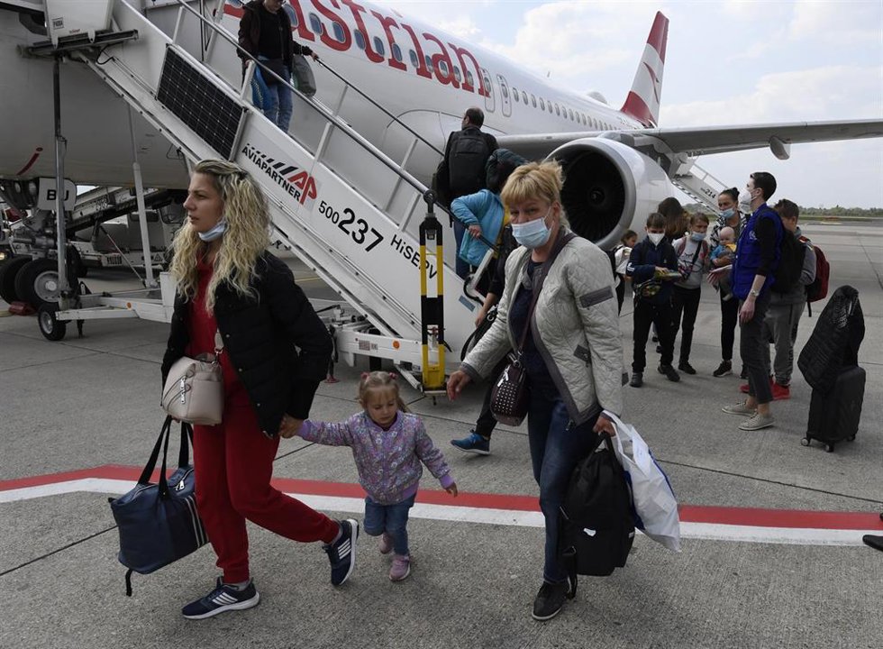 Archivo - Refugiados ucranianos trasladados a Alemania