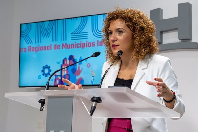 La presidenta de la Diputación, María Eugenia Limón, en rueda de prensa.
