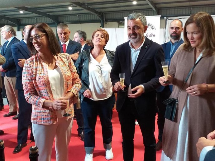 El consejero de Medio Rural y Cohesión Territorial del Principado de Asturias, Alejandro Calvo,  junto a otras autoridades, inaugura en Gijón la Feria del Campo y de las Industrias Agrícolas, Ganaderas, Forestales y Pesqueras (Agropec)