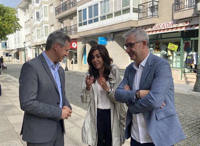 La secretaria de Estado de Transportes, Isabel Pardo de Vera, durante una visita a Ames este viernes