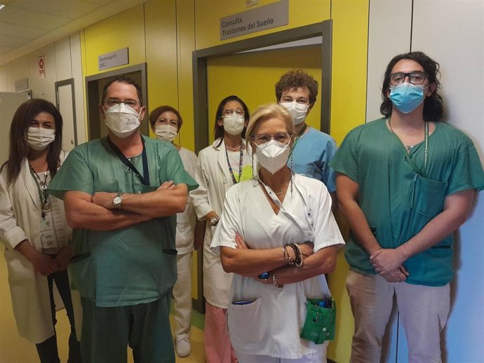 Parte del equipo del servicio de Neurofisiología Clínica del Virgen de las Nieves
