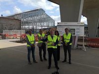 Las obras de la nueva terminal ferroviaria de la estación de Santiago, en marcha desde enero con un plazo de 30 meses