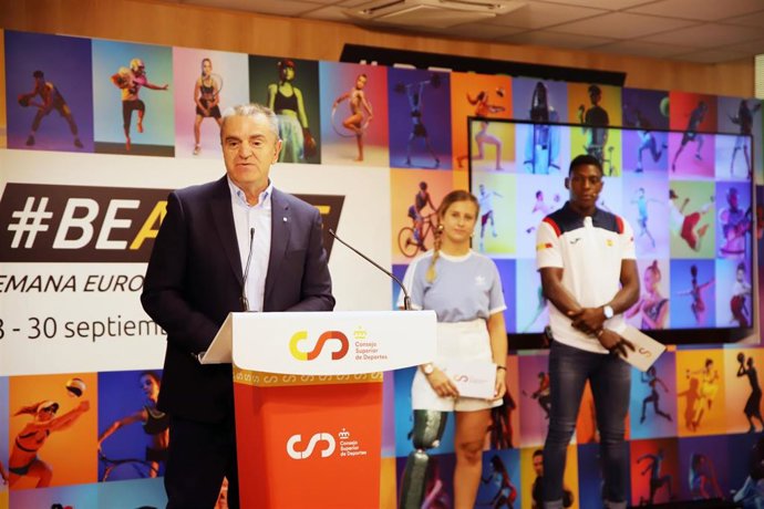 El presidente del CSD, José Manuel Franco, inaugura la Semana Europea del Deporte.