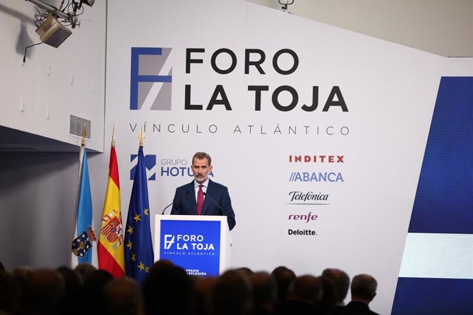 Archivo - El rey Felipe VI inaugura el I Foro La Toja-Vínculo Atlántico en O Grove (Pontevedra),