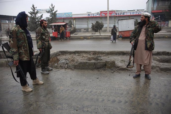Archivo - Milicians talibans a Kabul