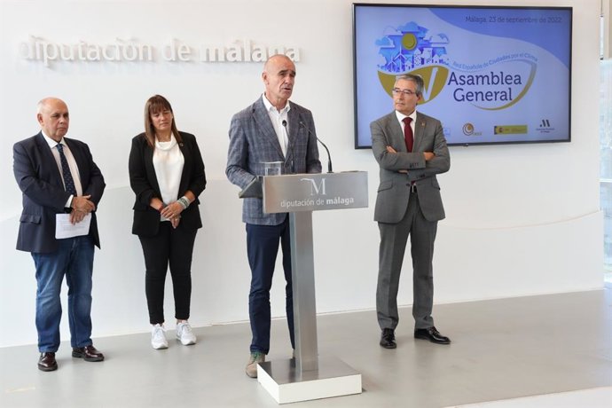 El alcalde de Sevilla, Antonio Muñoz, en la asamblea general de la Red de Ciudades por el Clima de la Federación Española de Municipios y Provincias (FEMP).