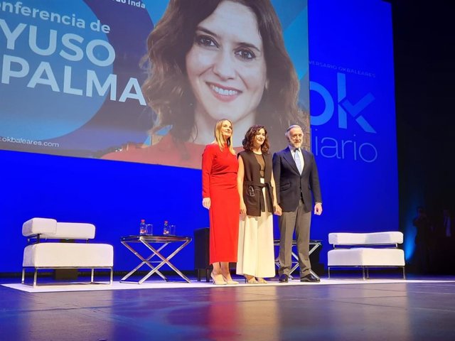 La presidenta de la Comunidad de Madrid, Isabel Díaz Ayuso, al inicio del acto.
