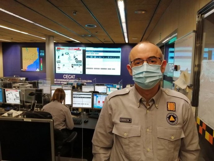 Archivo - El sotsdirector de Protecció Civil de la Generalitat, Sergio Delgado