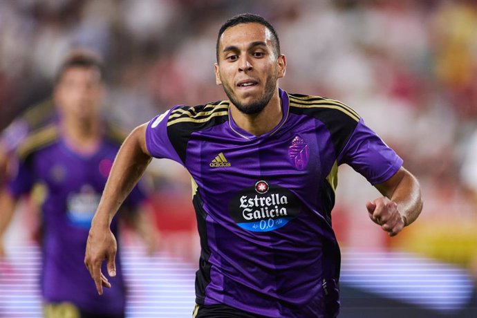 Archivo - Anuar Mohamed of Real Valladolid in action during the spanish league, La Liga Santander, football match played between Sevilla FC and Real Valladolid at Ramon Sanchez Pizjuan stadium on August 19, 2022, in Sevilla, Spain.