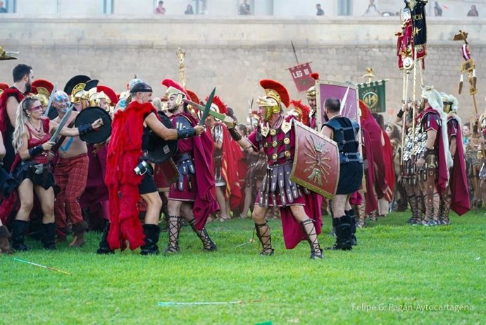 Desembarco y Gran Batalla de Carthagineses y Romanos