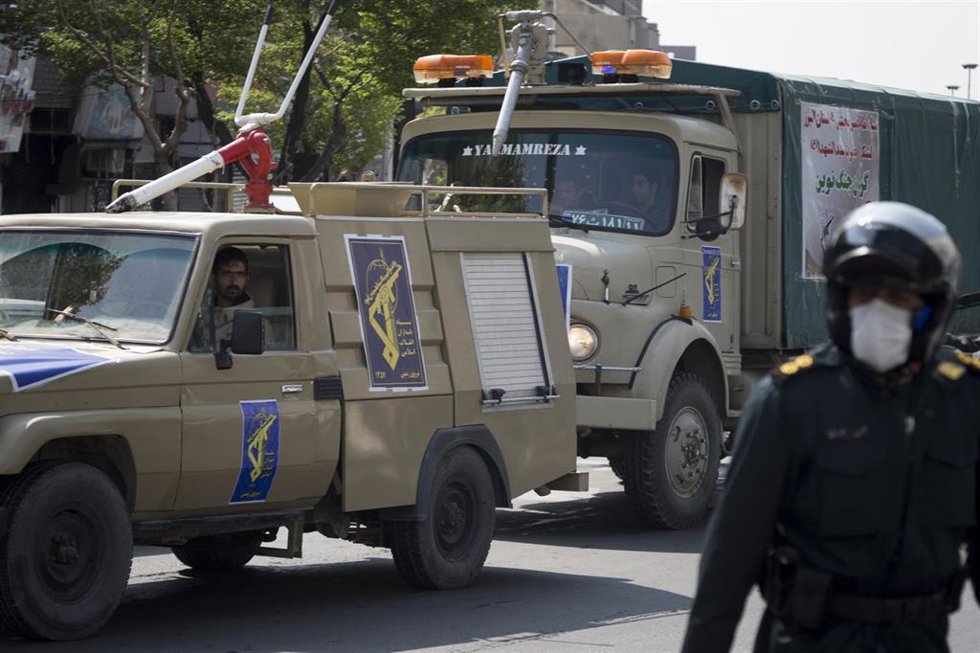 Agentes de la Policía en Irán