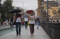 Diez provincias estarán este domingo en alerta por lluvias y tormentas, con riesgo extremo en Canarias