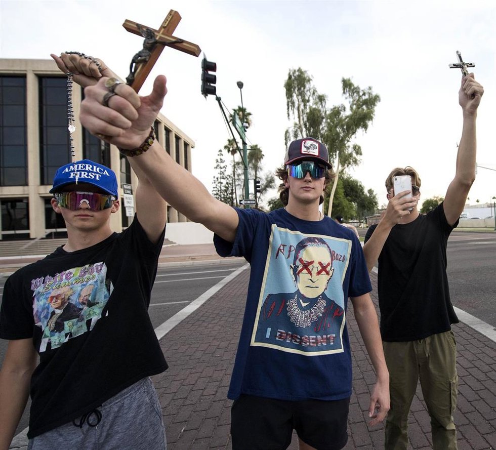 Manifestantes antiabortistas en Arizona