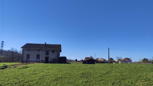 Archivo - Zona rural en Lieres (Siero), ganadería, agricultura