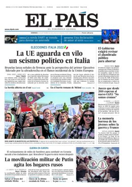 Portada de El País.