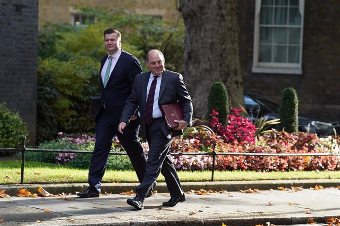 El secretario de Defensa de Reino Unido, Ben Wallace, llega a Downing Street, Londres, en la primera reunión del Ejecutivo con la primera ministra, Liz Truss.