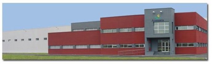 Planta de la cooperativa Acenorca en Montehermoso (Cáceres).