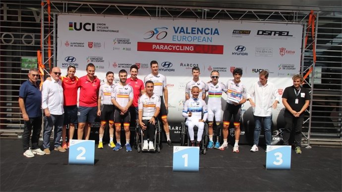La selección española de ciclismo adaptado en la Valencia European Paracycling Cup