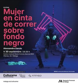 La comedia 'Mujer en cinta de correr sobre fondo negro' concluye el programa teatral de septiembre en el MVA de Málaga