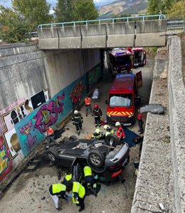 Accidente de tráfico en Etxarren