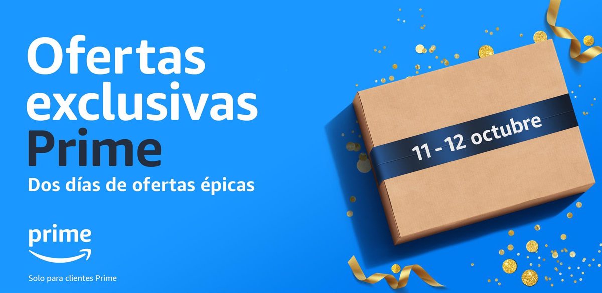 Amazon apresenta o evento “Exclusive Prime Offers” que acontecerá nos dias 11 e 12 de outubro na Espanha e em outros 14 países