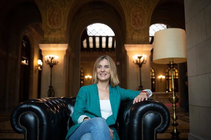 Archivo - La presidenta y diputada del Grupo En Comú Podem en el Parlamento de Cataluña, Jessica Albiach