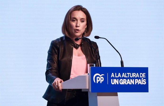La secretaria general del Partido Popular, Cuca Gamarra, interviene en la celebración de la XXV Interparlamentaria Popular en el Hotel Beatriz, a 17 de septiembre de 2022, en Toledo, Castilla La Mancha, (España). 