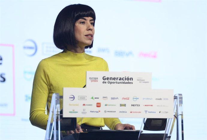 La ministra de Ciencia e Innovación, Diana Morant, preside un nuevo encuentro de Europa Press sobre Generación de Oportunidades, a 26 de septiembre de 2022, en Madrid (España). Generación de Oportunidades es un proyecto creado por Europa Press en co