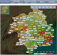 La CHS registra hasta 119 litros por m2 acumulados en la desembocadura del Albujón debido a las lluvias