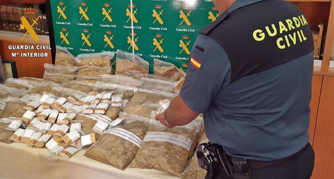 Tabaco intervenido por la Guardia Civil