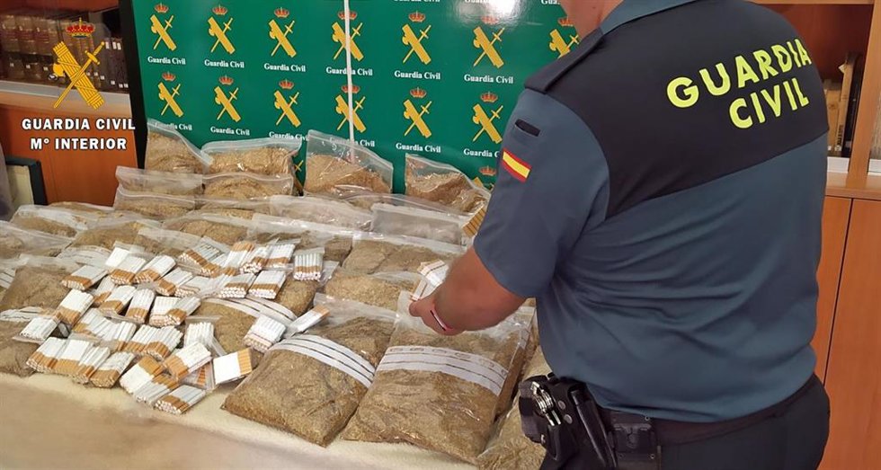 Tabaco intervenido por la Guardia Civil