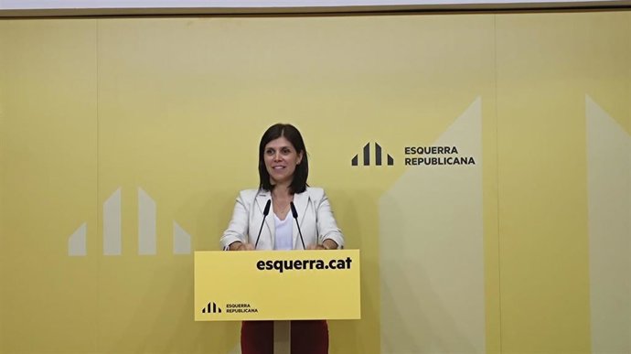 La Secretaria General Adjunta Y Portavoz De ERC, Marta Vilalta, En Rueda De Prensa