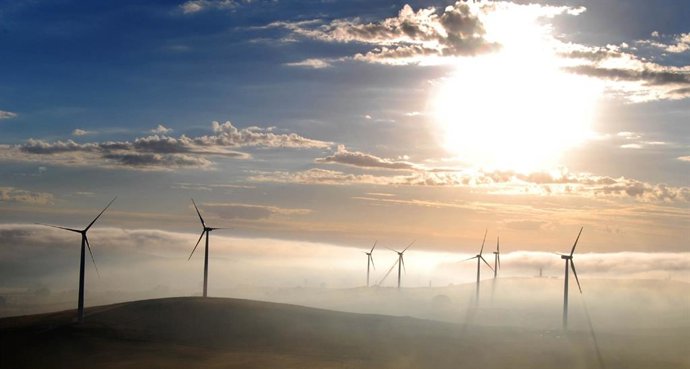 Parque eólico de Waubra (Australia).