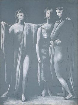 Pablo Picasso (1881-1973) Las tres Gracias. París, 1923. Óleo y carboncillo sobre lienzo. Fundación Almine y Bernard Ruiz-Picasso para el Arte, Madrid. Préstamo temporal en el Museo Picasso Málaga  FABA Foto: Marc Domage Sucesión Pablo Picasso