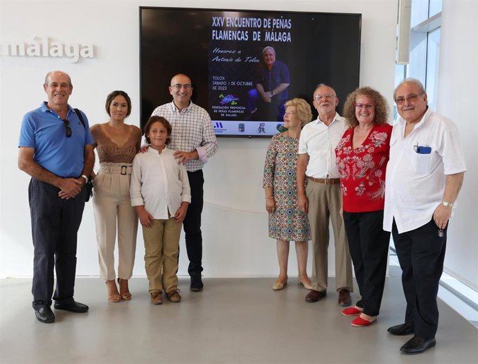 Presentación de la XXV edición del Encuentro de Peñas Flamencas de Málaga, que rinde homenaje a Antonio de Tolox