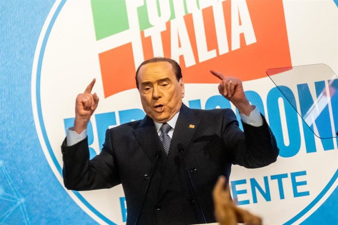 Archivo - El ex primer ministro de Italia y líder de Forza Italia, Silvio Berlusconi