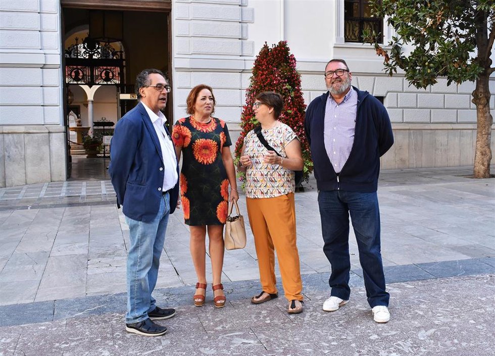 Presentación de una alianza entre Iniciativa del Pueblo Andaluz, IU, Más País y Verdes Equo
